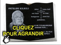 Vue d'ensemble de la plaque livre pour d&eacute;c&egrave;s et deuil