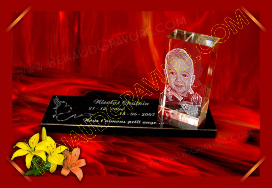 Plaque funeraire design et originale